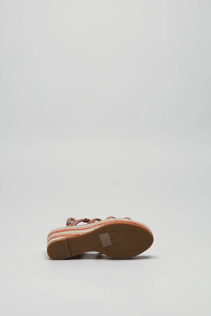 Cognac Sandaal sleehak image