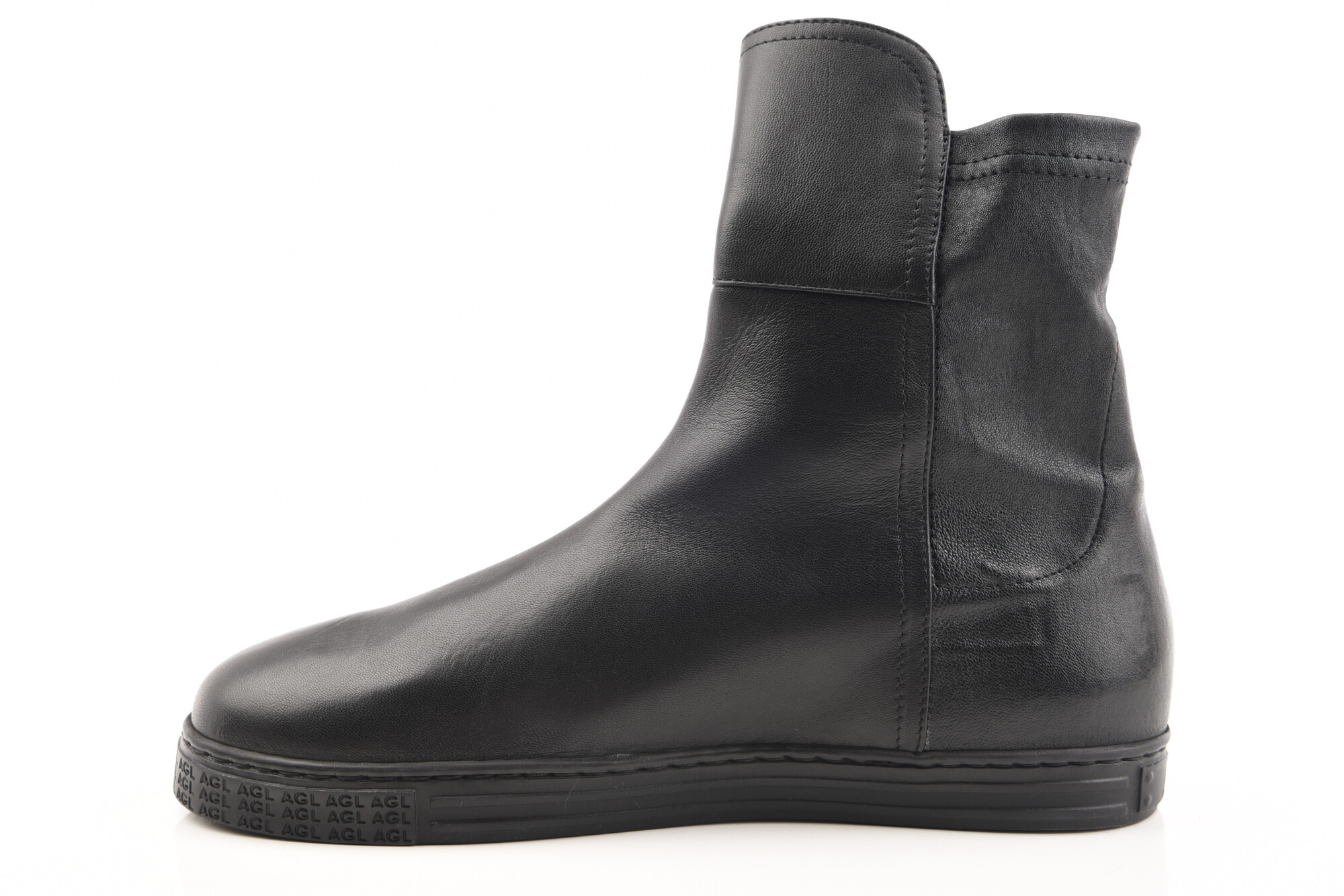 Zwart Enkellaars plat image