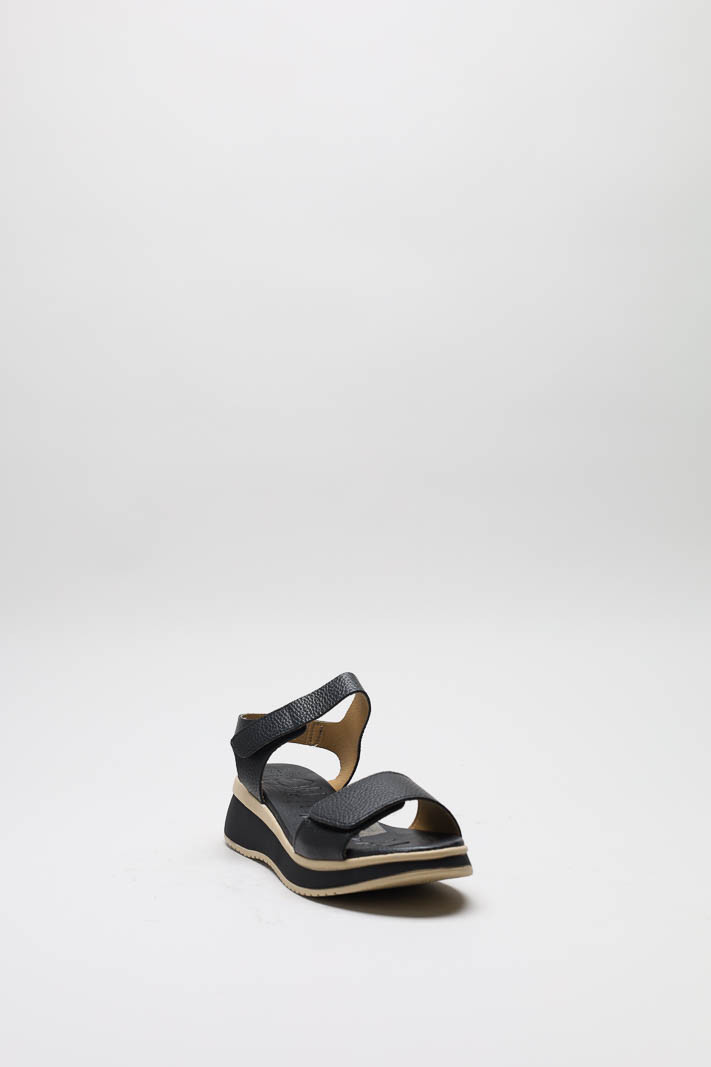 Zwart Sandaal plat image