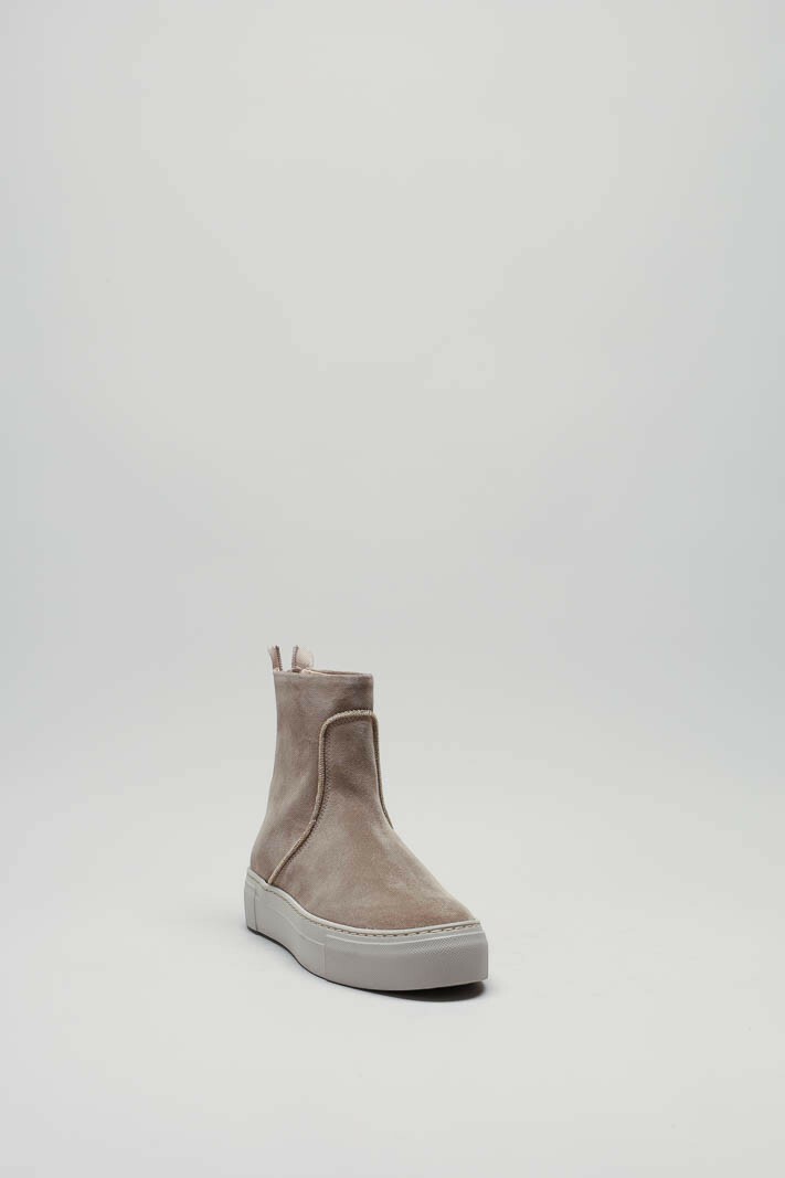 Taupe Enkellaars plat