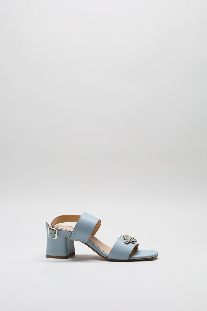 Lichtblauw Sandaal hak