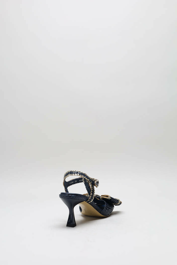 Donkerblauw Sandaal hak image