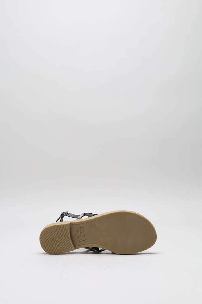 Zwart Sandaal plat image