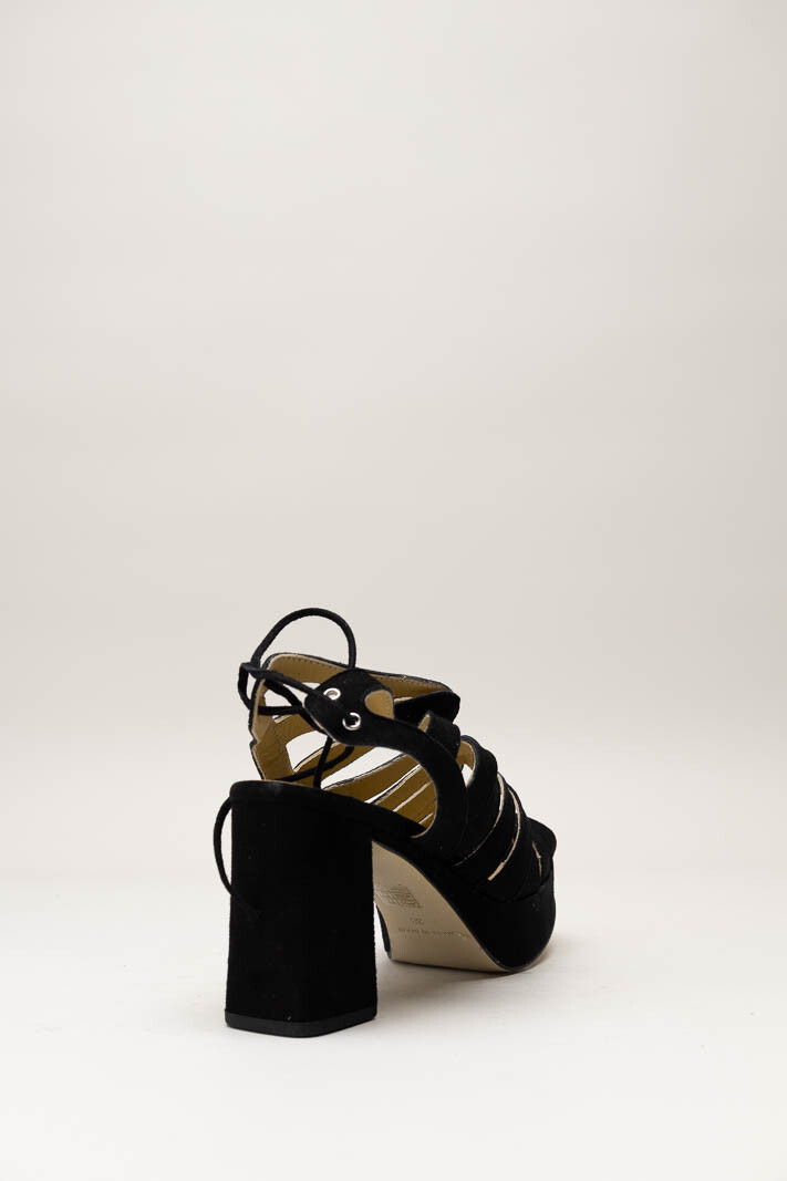 Zwart Sandaal hak image