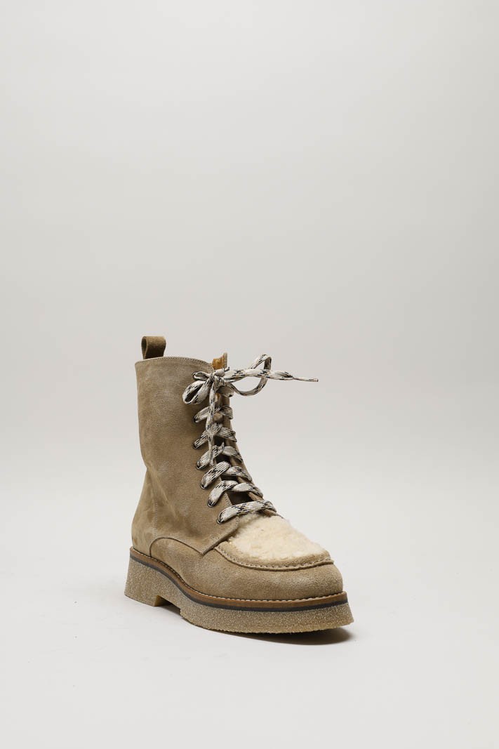 Beige Veterbottine