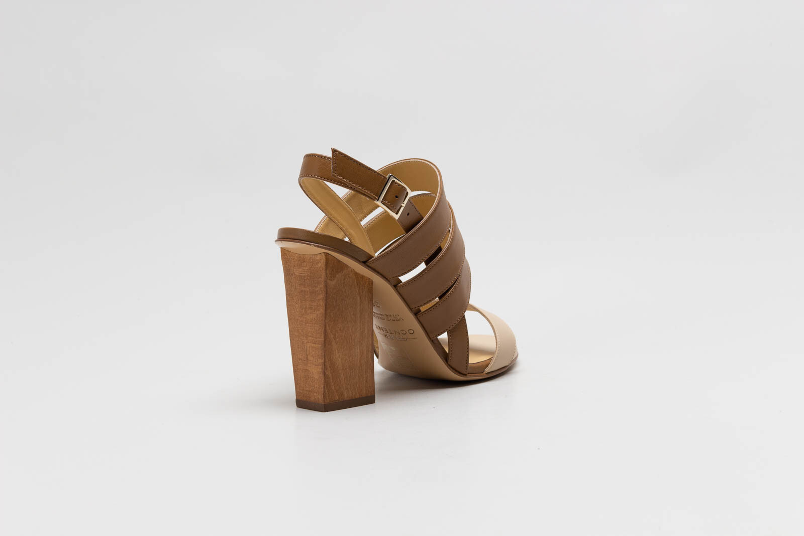 Cognac Sandaal hak image