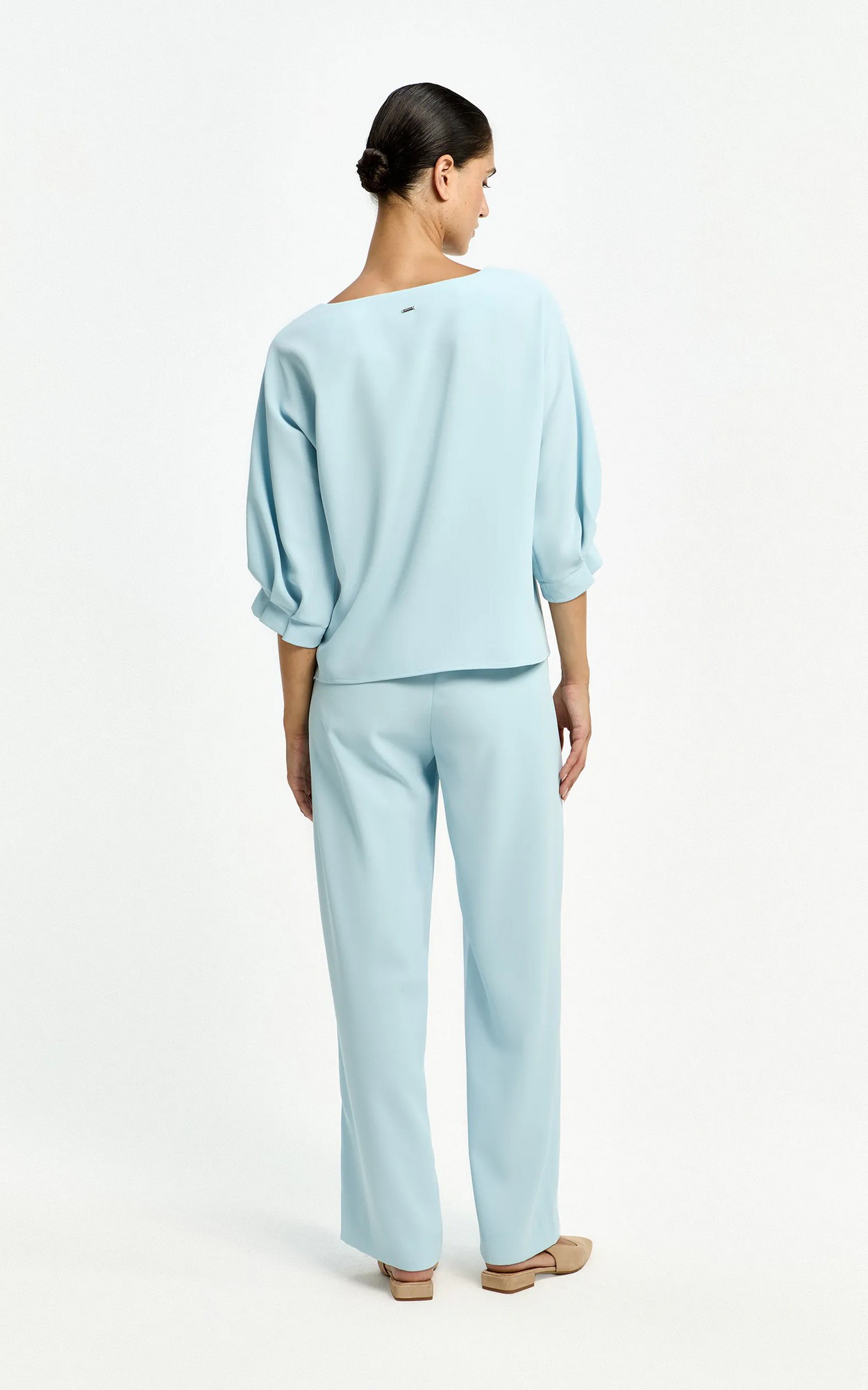 Lichtblauw Blouse