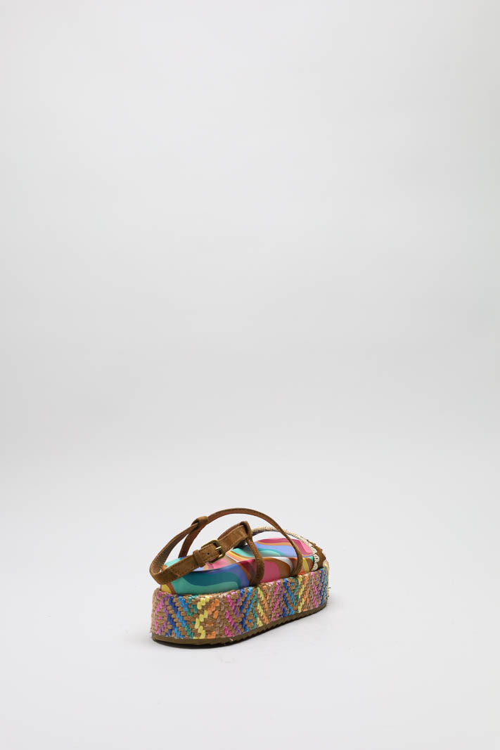 Bruin Sandaal plat image