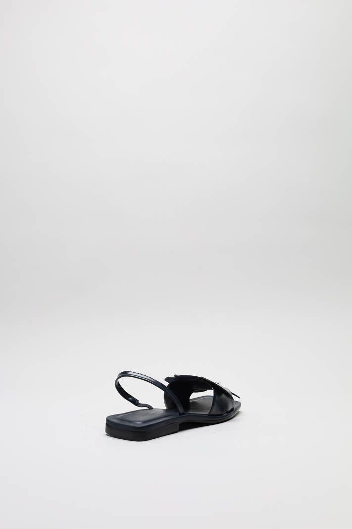 Donkerblauw Sandaal plat image