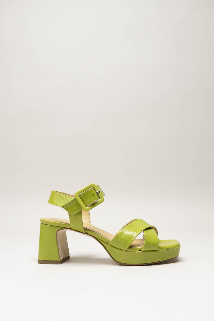 Groen Sandaal hak