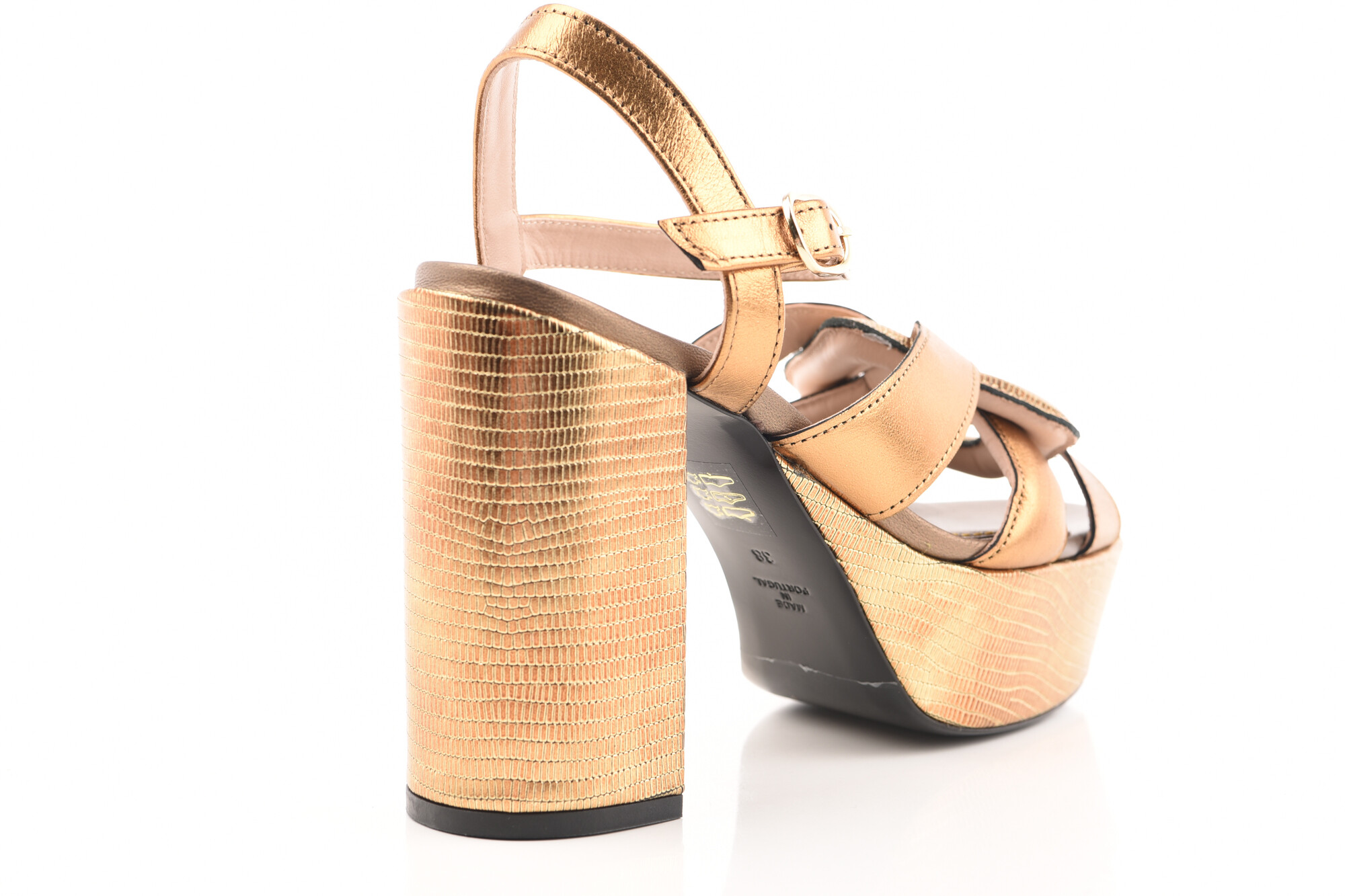 Brons Sandaal hak image