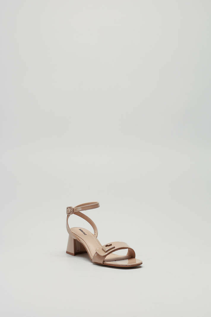 Nude Sandaal hak image