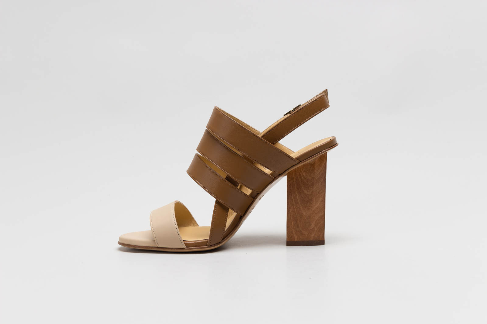 Cognac Sandaal hak image