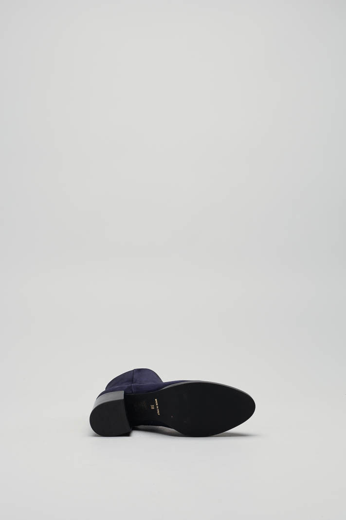 Donkerblauw Enkellaars hak image