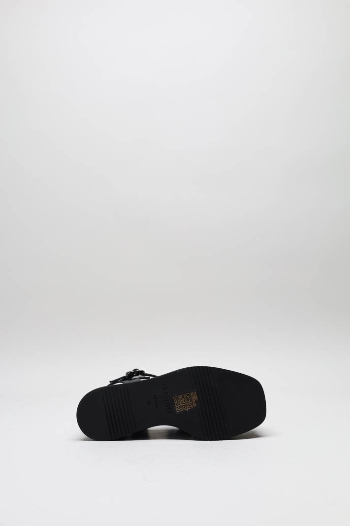 Zwart Sandaal sleehak image