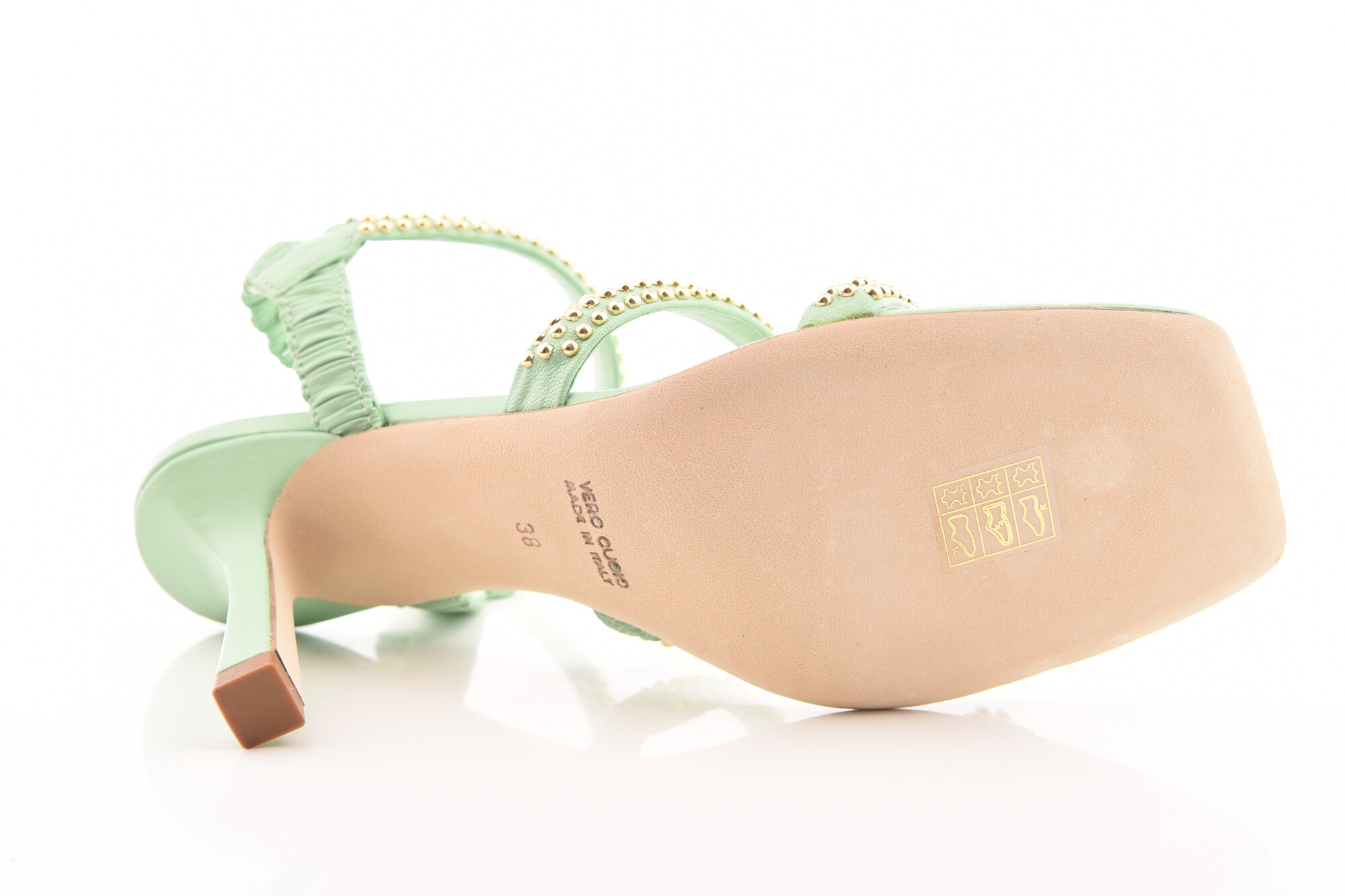 Lichtgroen Sandaal hak image