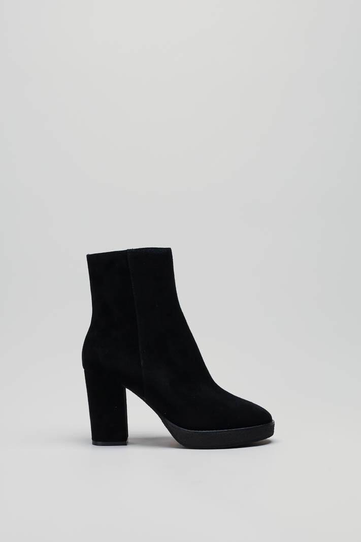 Zwart Enkellaars hak