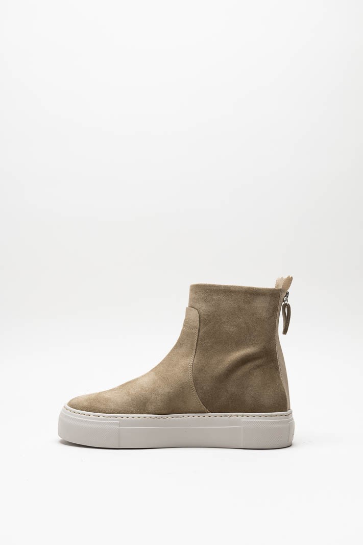 Beige Enkellaars plat image