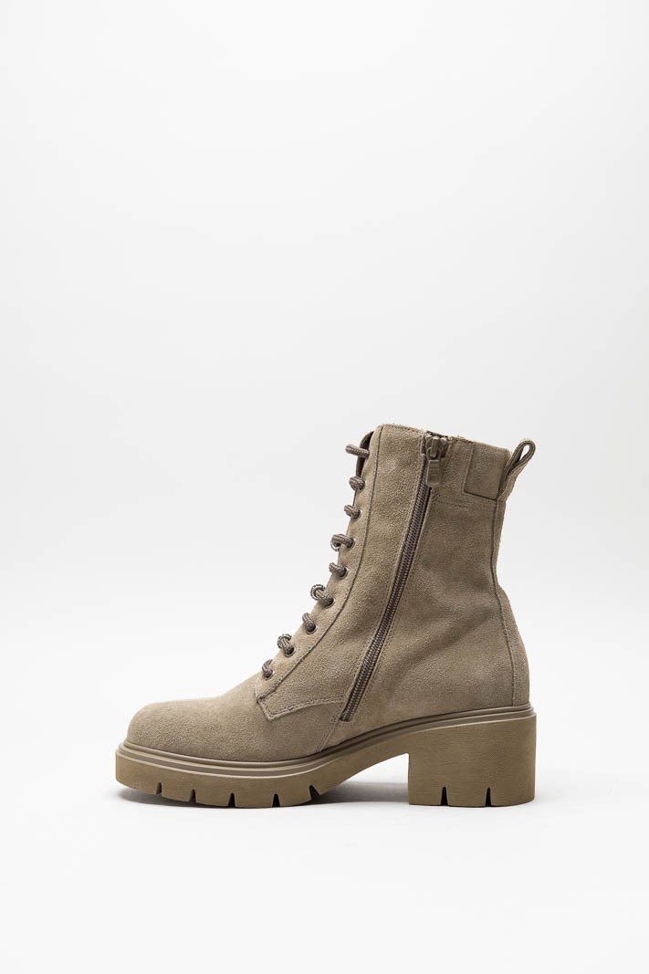 Taupe Enkellaars hak image