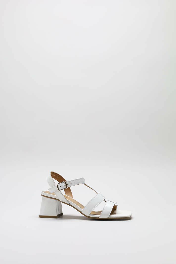 Wit Sandaal hak