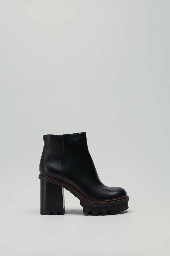 Zwart Enkellaars hak