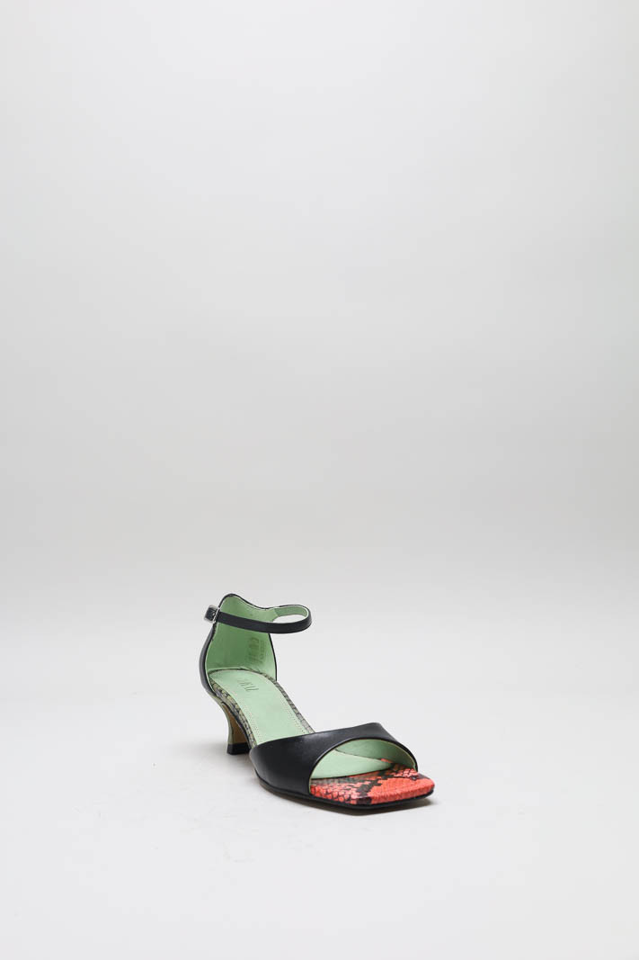 Zwart Sandaal hak image