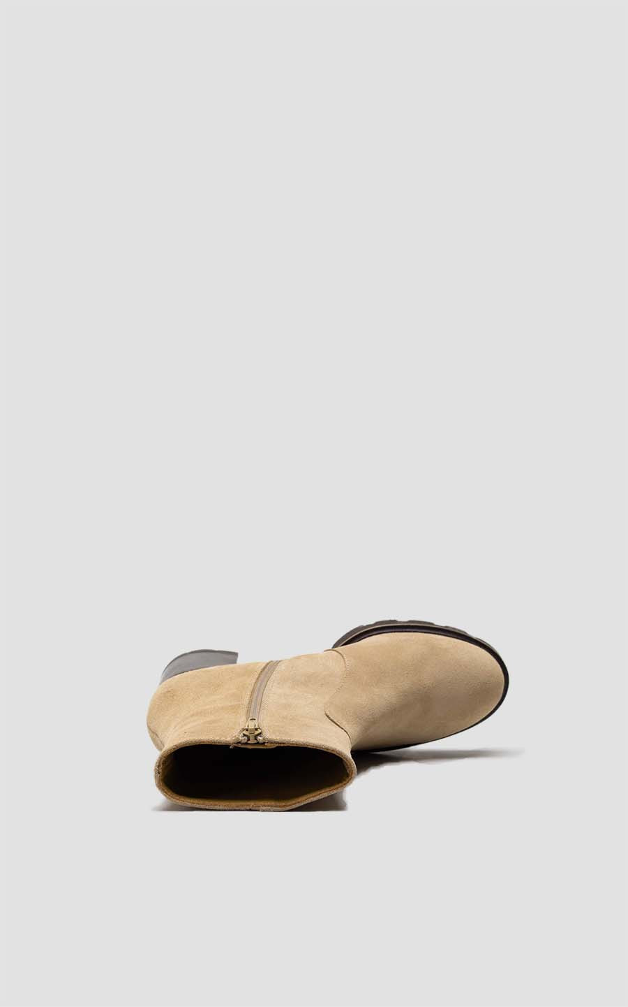 Beige Enkellaars hak image