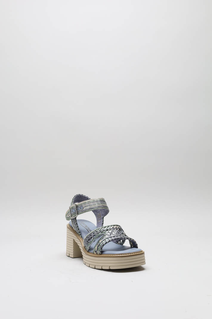 Blauw Sandaal hak image