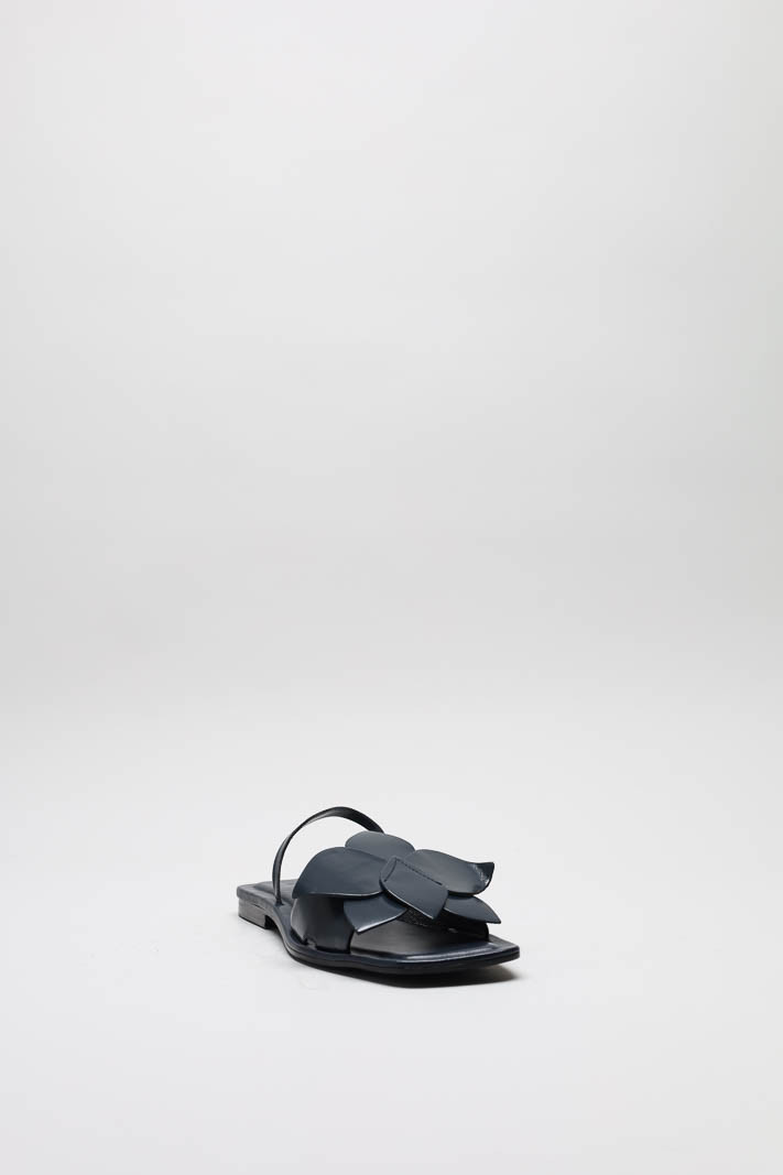 Donkerblauw Sandaal plat image