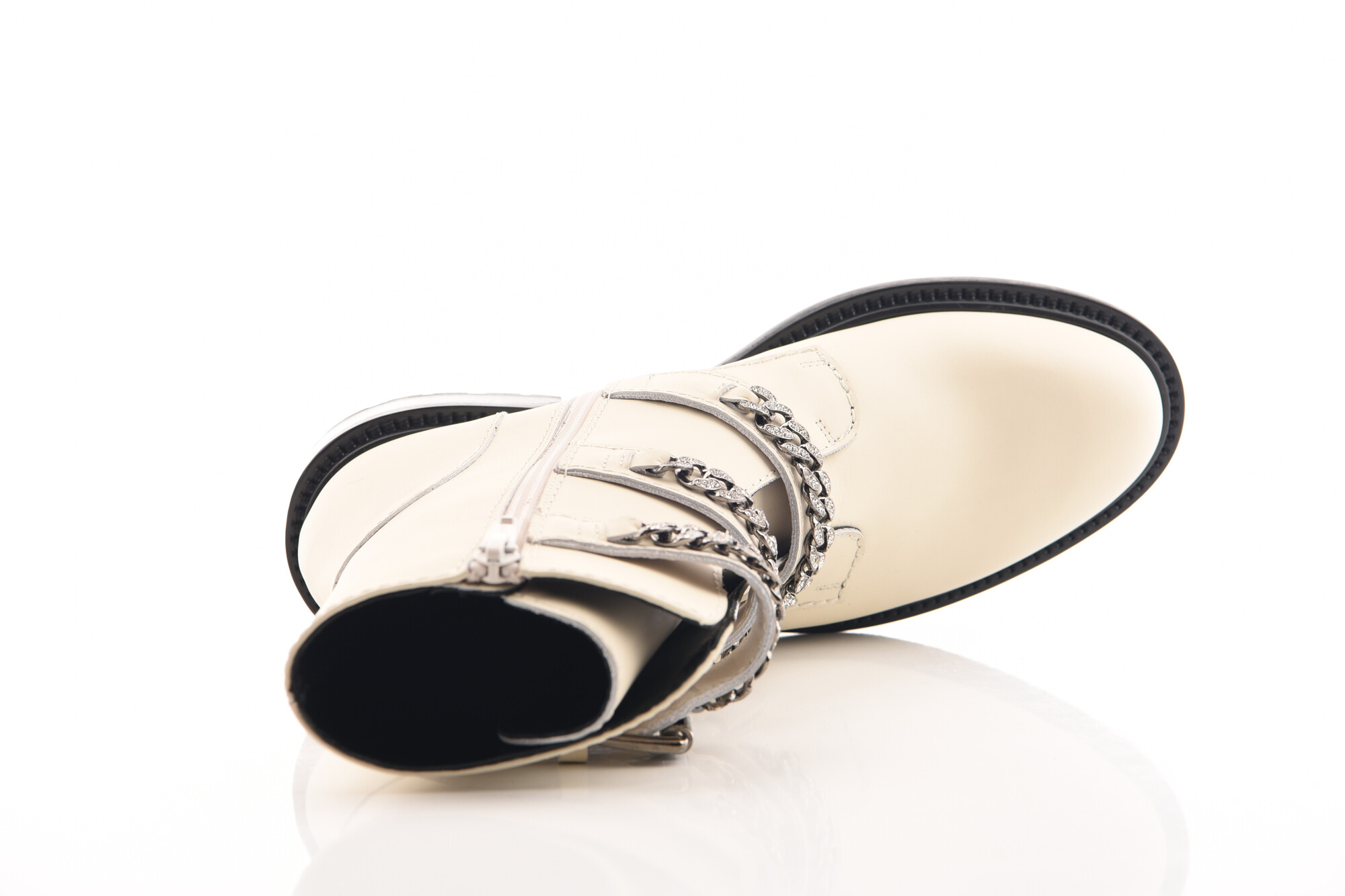 Ecru Enkellaars plat image