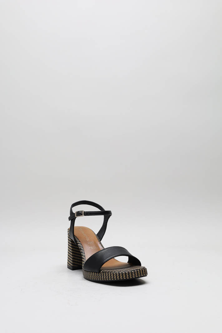 Zwart Sandaal hak