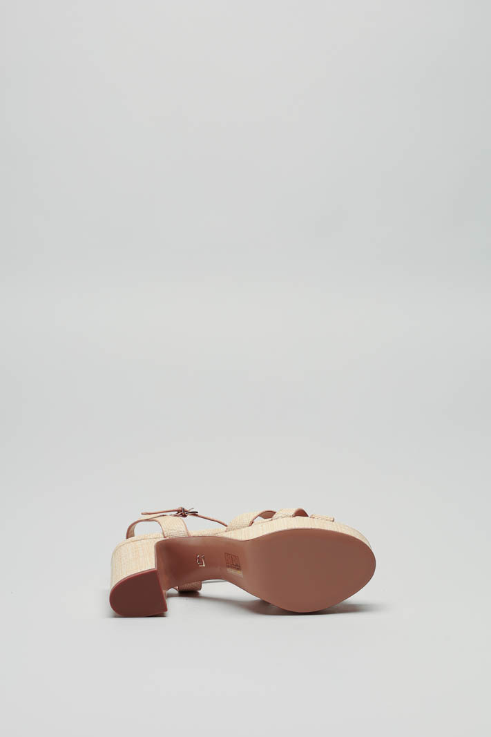Beige Sandaal hak image