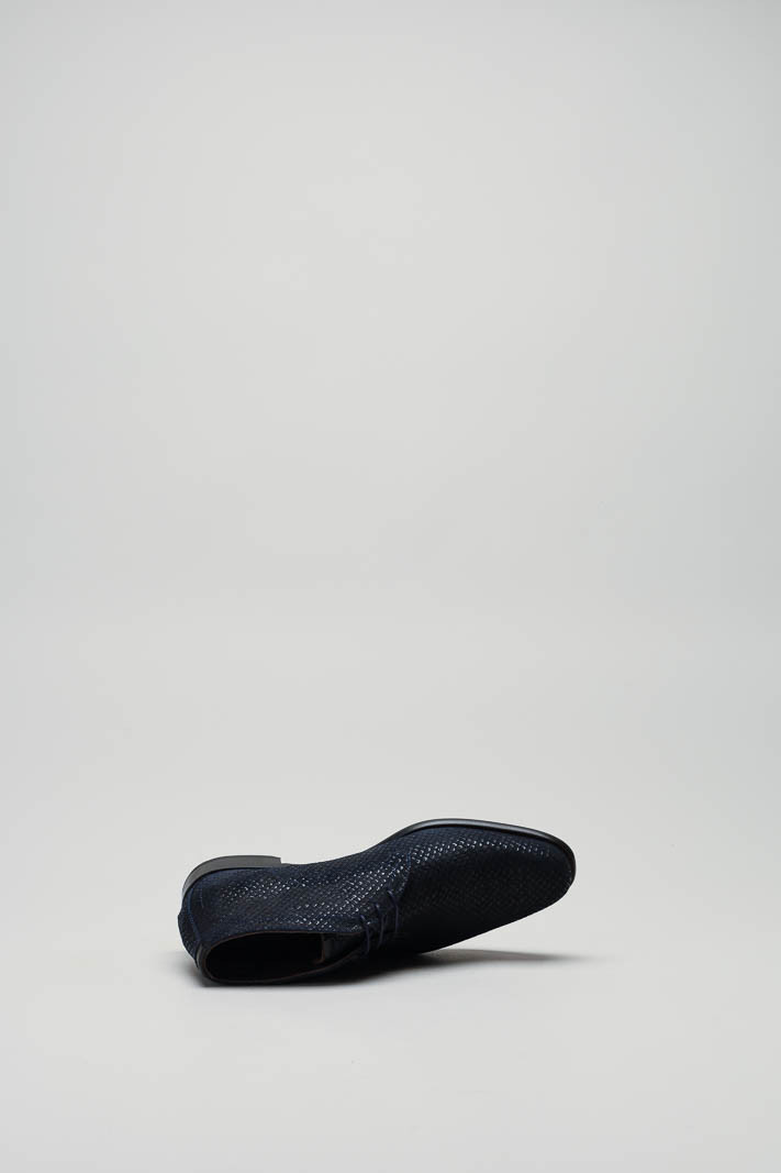 Donkerblauw Veterschoen hoog image