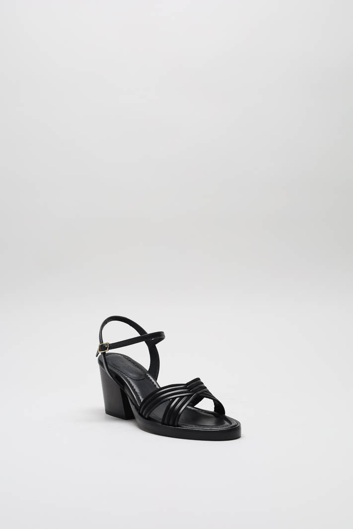 Zwart Sandaal hak image