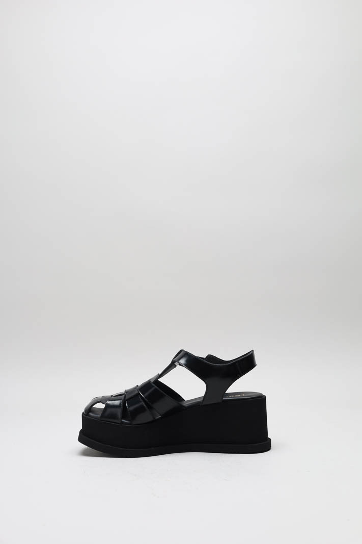 Zwart Sandaal sleehak image