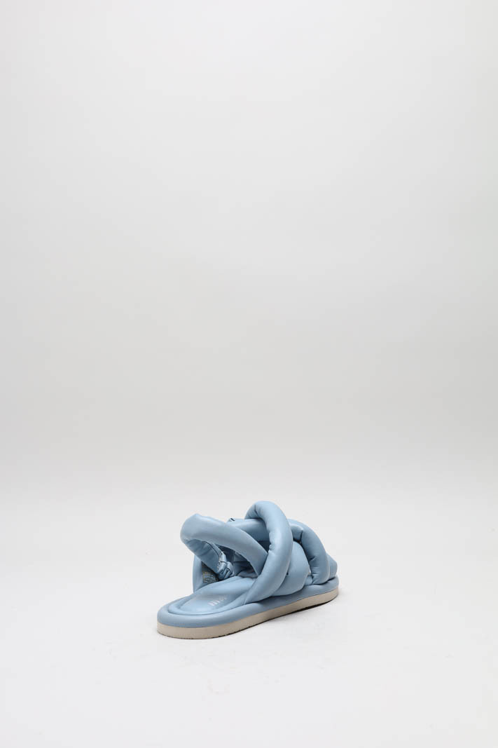 Lichtblauw Sandaal plat image