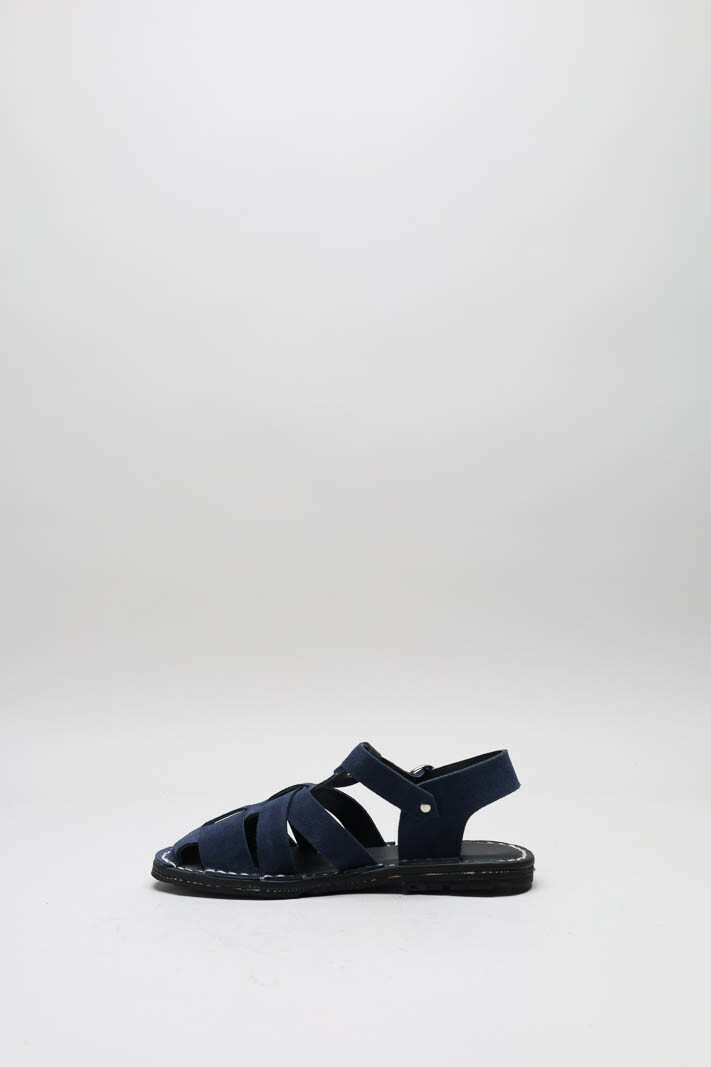Donkerblauw Sandaal plat image