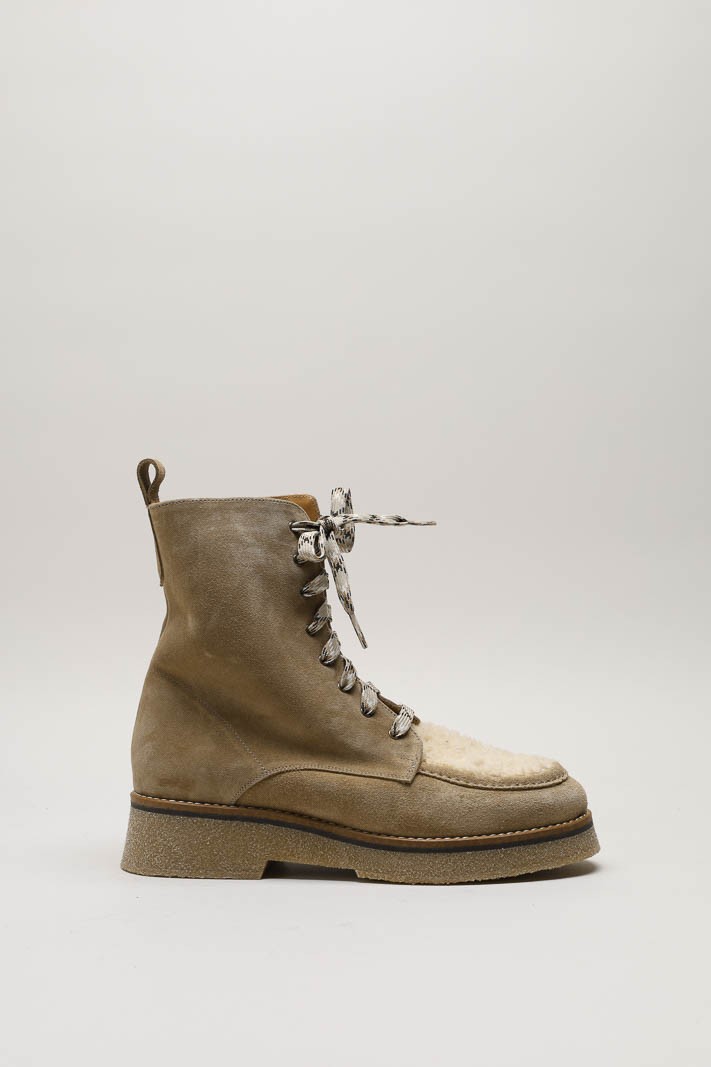 Beige Veterbottine