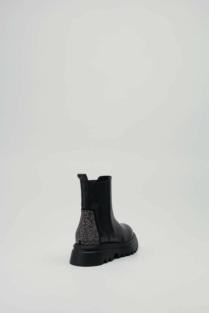 Zwart Enkellaars plat image