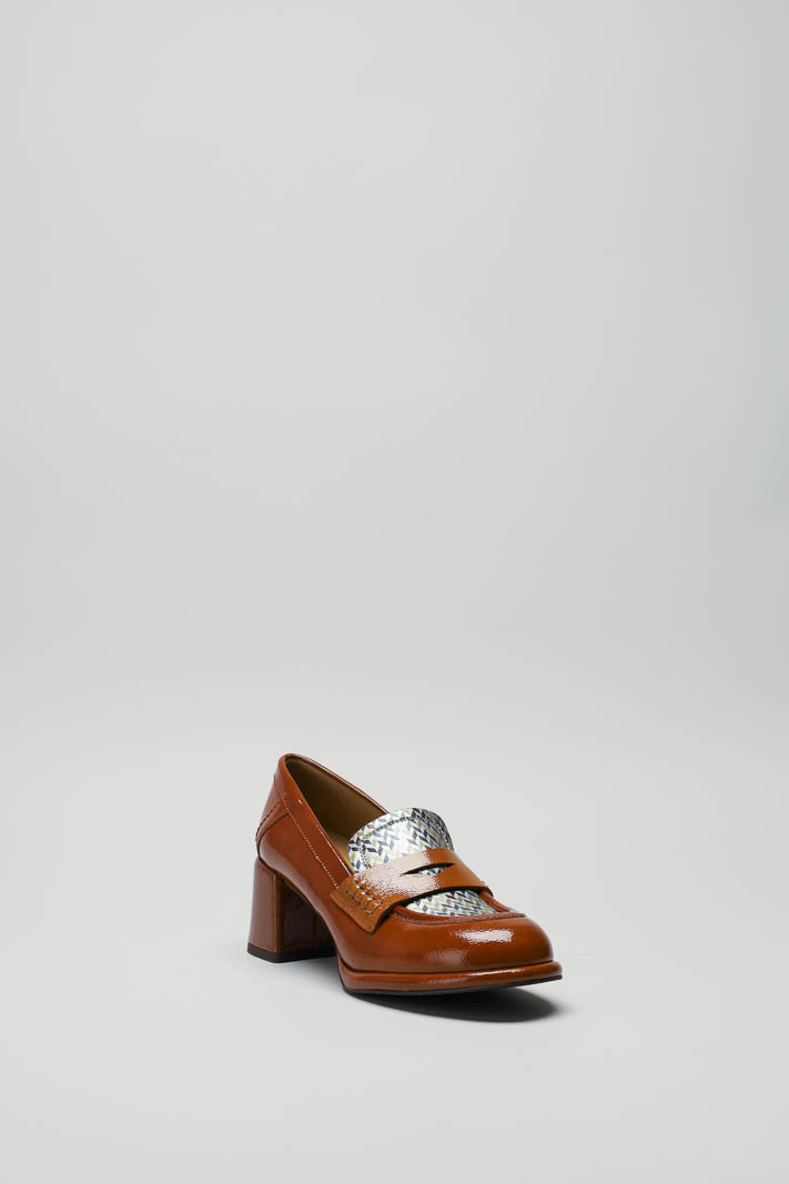 Roestbruin Mocassin hak