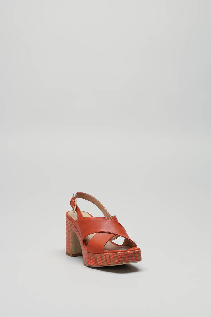 Oranje Sandaal hak image