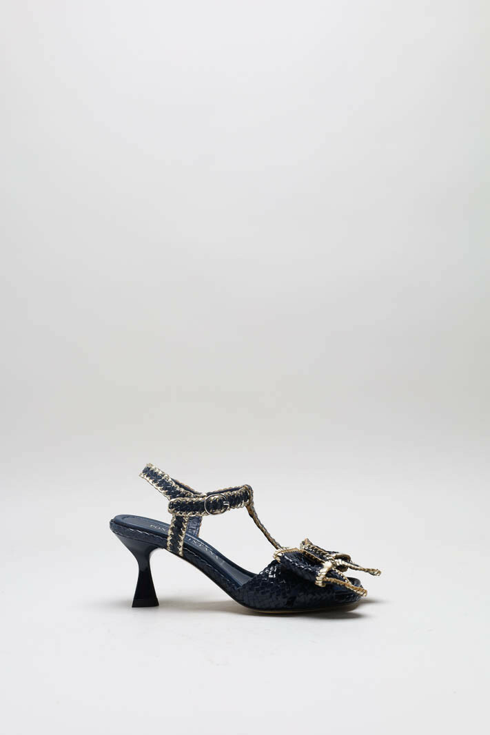 Donkerblauw Sandaal hak