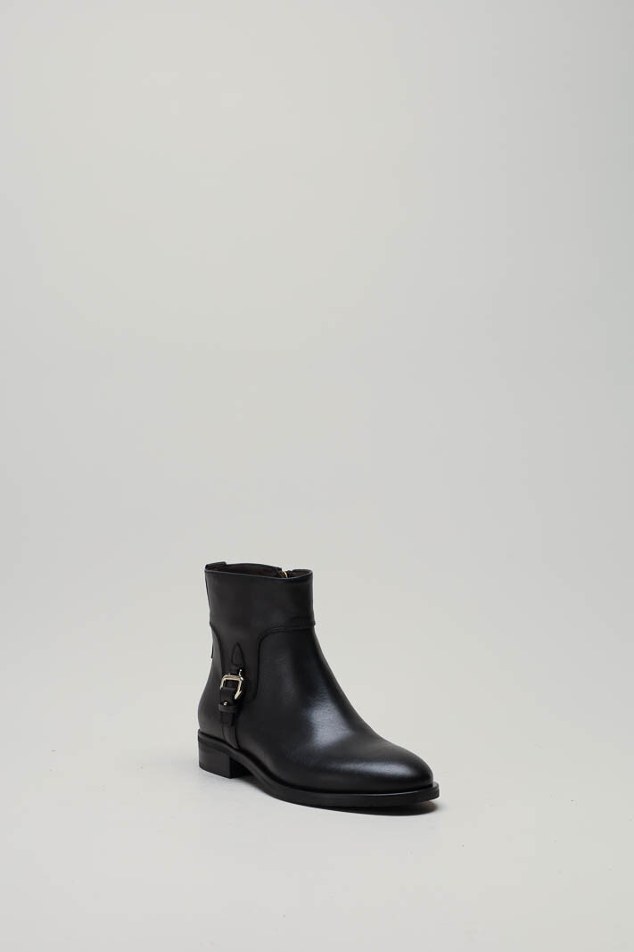 Zwart Enkellaars plat image