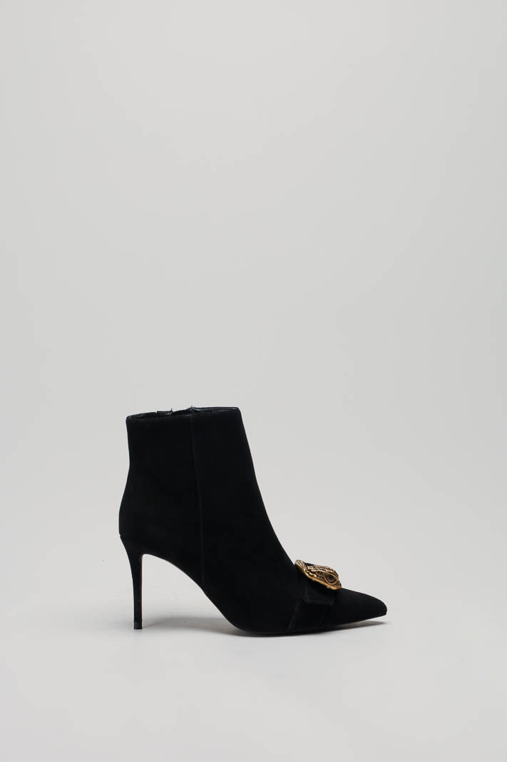 Zwart Enkellaars hak