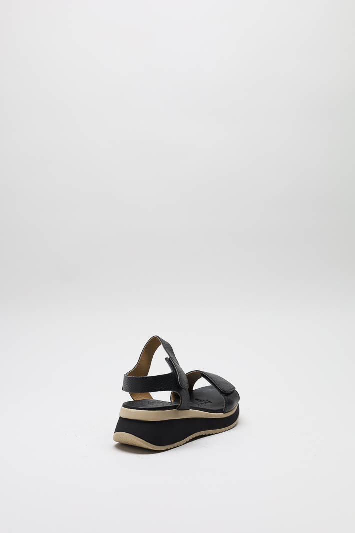Zwart Sandaal plat image
