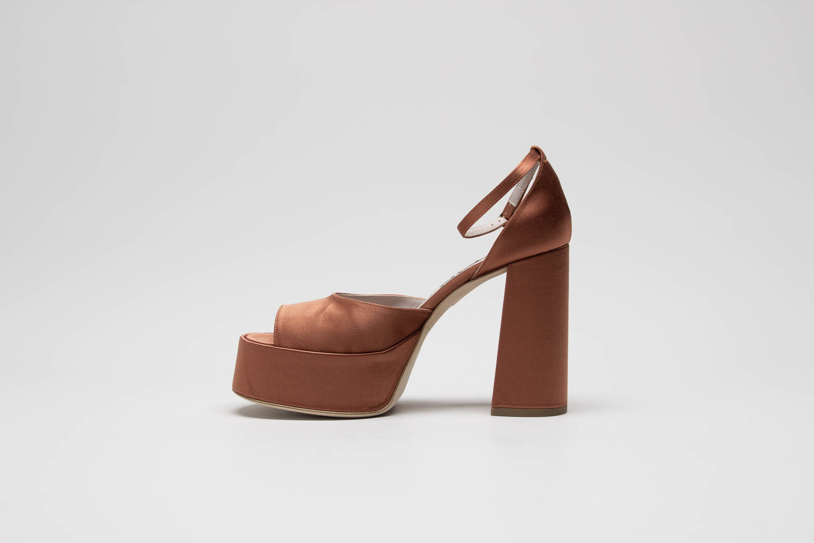 Roestbruin Sandaal hak image