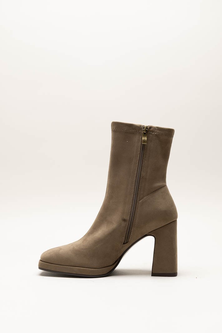 Taupe Enkellaars hak image