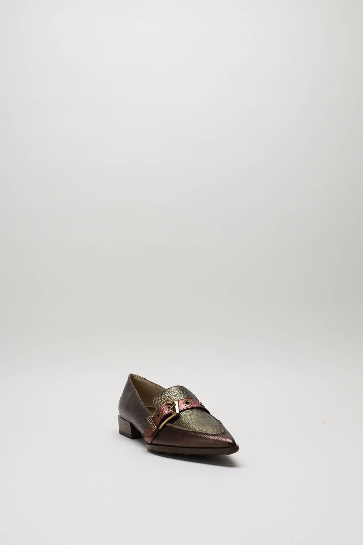 Donkerbruin Mocassin hak
