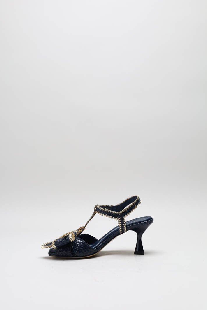 Donkerblauw Sandaal hak image