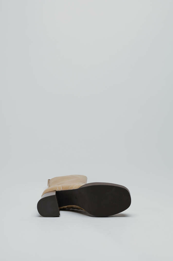 Beige Enkellaars hak image